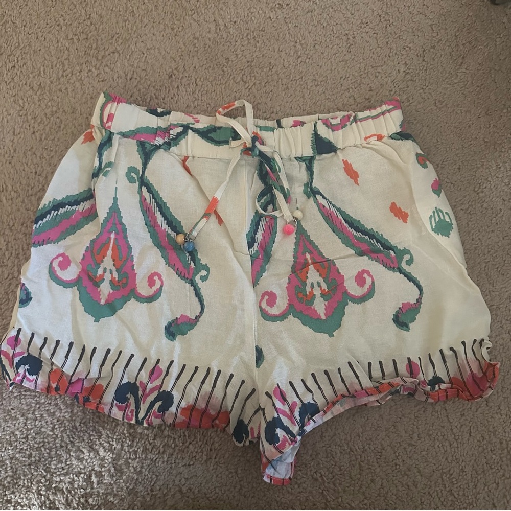 Zara linen blend shorts